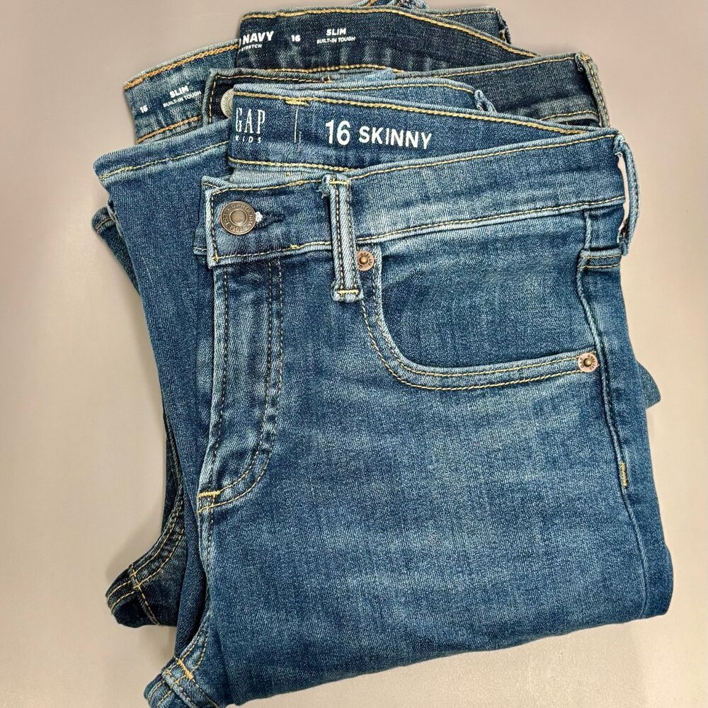 SET OF THREE Old Navy Gap jeans for boys size 16/XL